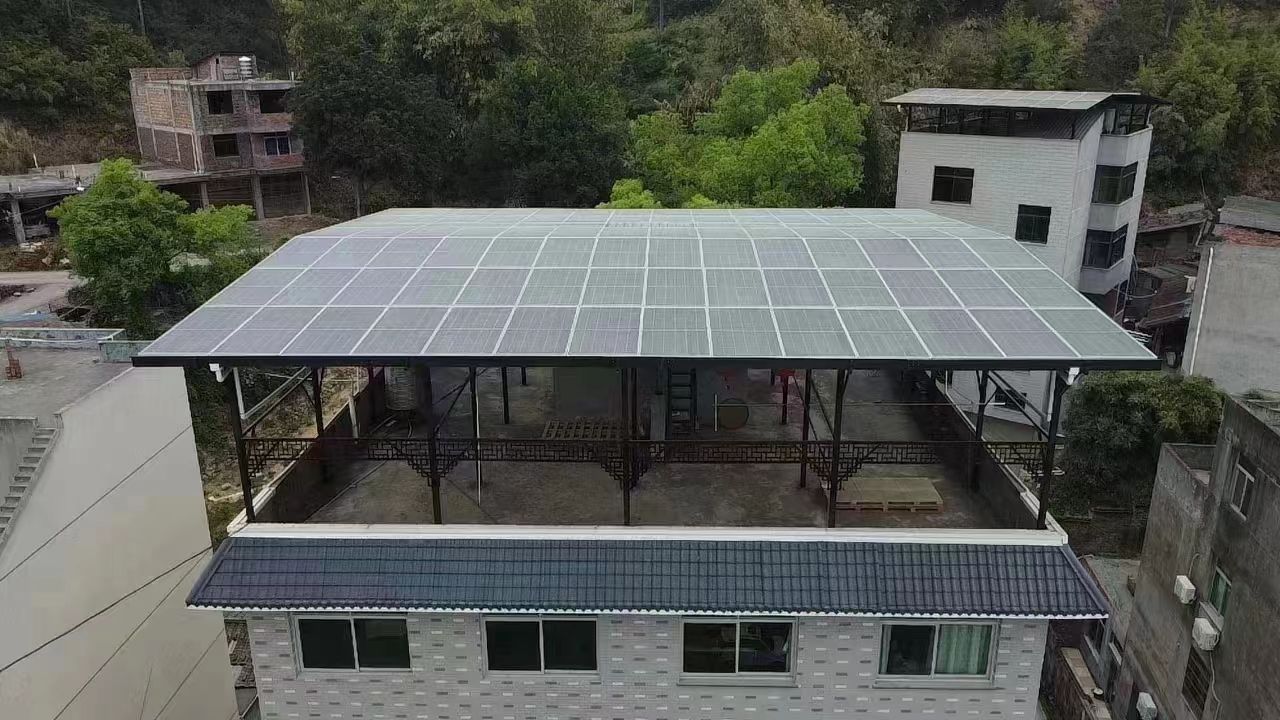 兰考15kw+10kwh自建别墅家庭光伏储能系统